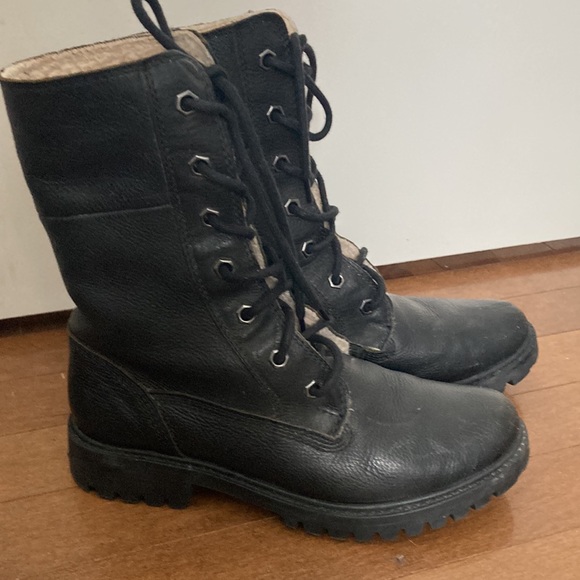 Genuine leather roots combat boots - Picture 3 of 7